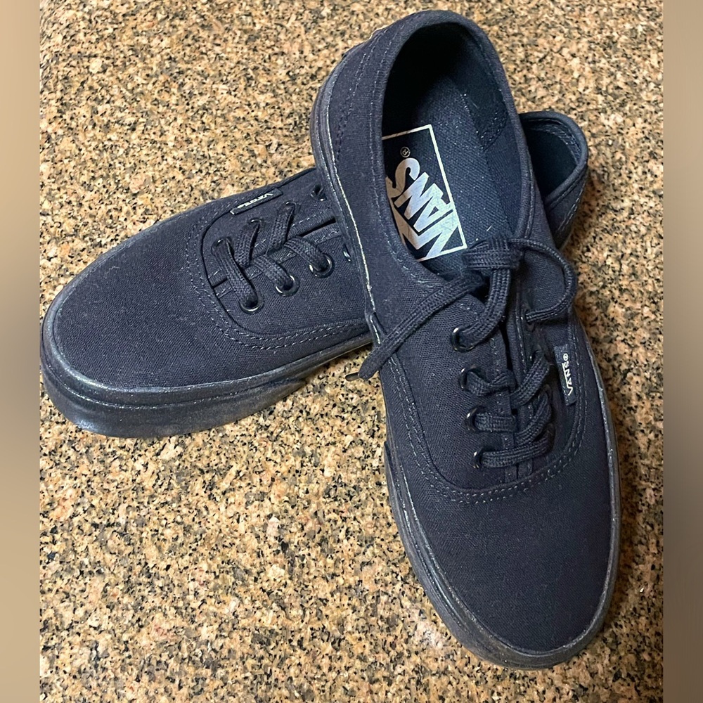 Vans Black Glitter Lace Up Shoes